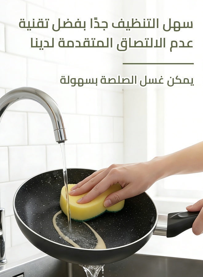 Sharpdo Kitchen Cookware Set, Non-Stick Pots and Pans for All Stovetops, Heat Resistant Handle - 18cm Milk Pan, 24cm Casserole, 28cm Casserole, 24cm Fry Pan - Image 4